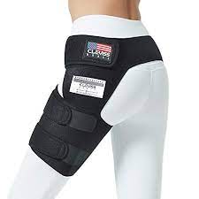 Photo 1 of Cleviss Brace Groin Support Wrap | Hip Brace For Pulled Quadriceps Thigh Muscle | For Sciatica Nerve Pain Relief Hip Flexor Strain | Bursitis And Arthritis Compression SI Belt Sleeve For Men And Women
