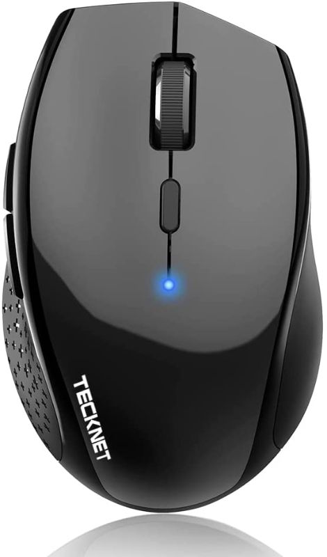 Photo 1 of Bluetooth Wireless Mouse, TECKNET 6 Adjustable DPI Levels, 24-Month Battery Life, 6 Buttons Compatible for Ipad Pro/ Laptop/Surface Pro/Windows Computer/Chromebook-Black
