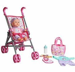 Photo 1 of Fonerange 12" Baby Doll Care Gift Set with Stroller
