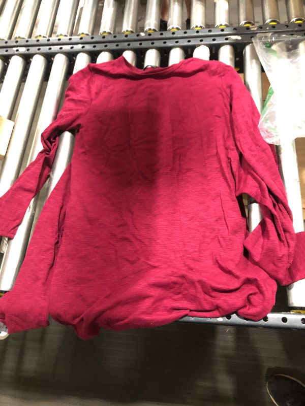 Photo 1 of long sleeve maroon --- large