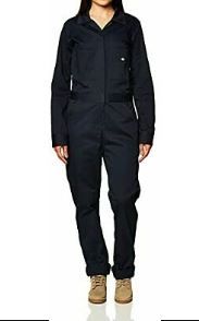 Photo 1 of Dickies womens Long Sleeve Cotton Twill Coverall Dark Navy Medium
