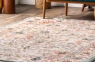 Photo 1 of Beige Native Collage Area Rug--- 6ft7in x 9ft
