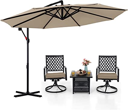 Photo 1 of Cantilever Patio Umbrella 9FT Khaki UMBRELLA ONLY
