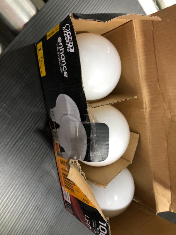 Photo 2 of 100-Watt Equivalent G25 3000K Frost Filament LED (3-Pack)
