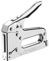 Photo 1 of Arrow T50 Heavy Duty Staple Gun Kit, All Chrome Steel Stapler, with 3750 Pieces T50 1/4", 3/8", 1/2" Staples, for Upholstery Professional Projects
