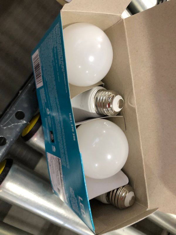 Photo 2 of 60-Watt Equivalent A19 Dimmable LED Light Bulb, Selectable CCT (4-Pack)
