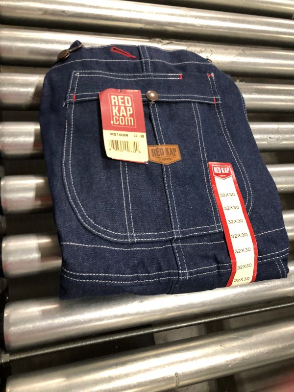 Photo 2 of Red Kap BD10DN Denim Bib Overalls--- 32 x 30
