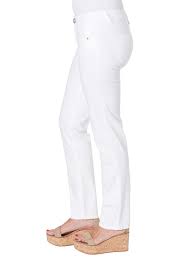 Photo 1 of "Ab"solution Petite White Straight Leg Jeans--- size 12p
