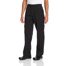 Photo 1 of New Chef Black Pants Mens Size Small EUC Polycotton--- large
