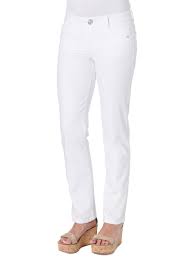 Photo 1 of "Ab"solution Petite White Straight Leg Jeans--- size 10p
