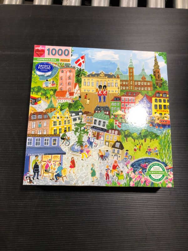 Photo 2 of eeBoo Piece and Love Copenhagen 1000 piece square adult Jigsaw Puzzle