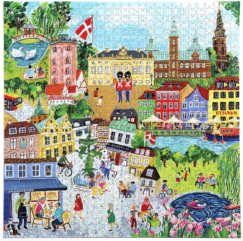 Photo 1 of eeBoo Piece and Love Copenhagen 1000 piece square adult Jigsaw Puzzle