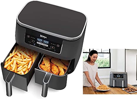 Photo 1 of Ninja DZ100 Foodi 4-in-1, 8-qt., 2-Basket Air Fryer with DualZone Technology