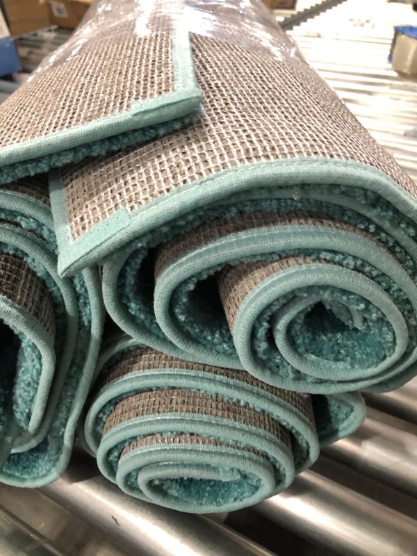 Photo 1 of 24*72 Teal Long Carpets 3pk