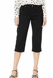 Photo 1 of LEE Women's Relaxed-Fit Capri Pant, Black, Size - 14 MEDIUM 3377201 new BX2
