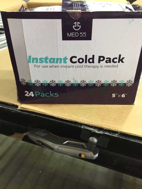 Photo 2 of Instant Cold Packs - Pack of 24 (5&quot; x 6&quot;) Disposable Cold Compress Therapy Instant Ice Pack for Injuries, First Aid, Pain Relief for Tooth Aches, Swelling, Sprains, Bruises, Inse
