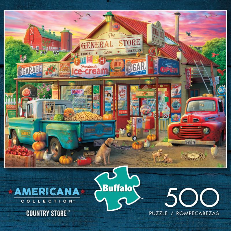 Photo 1 of Buffalo Games - Americana Collection - Country Store - 500 Piece Jigsaw Puzzle

