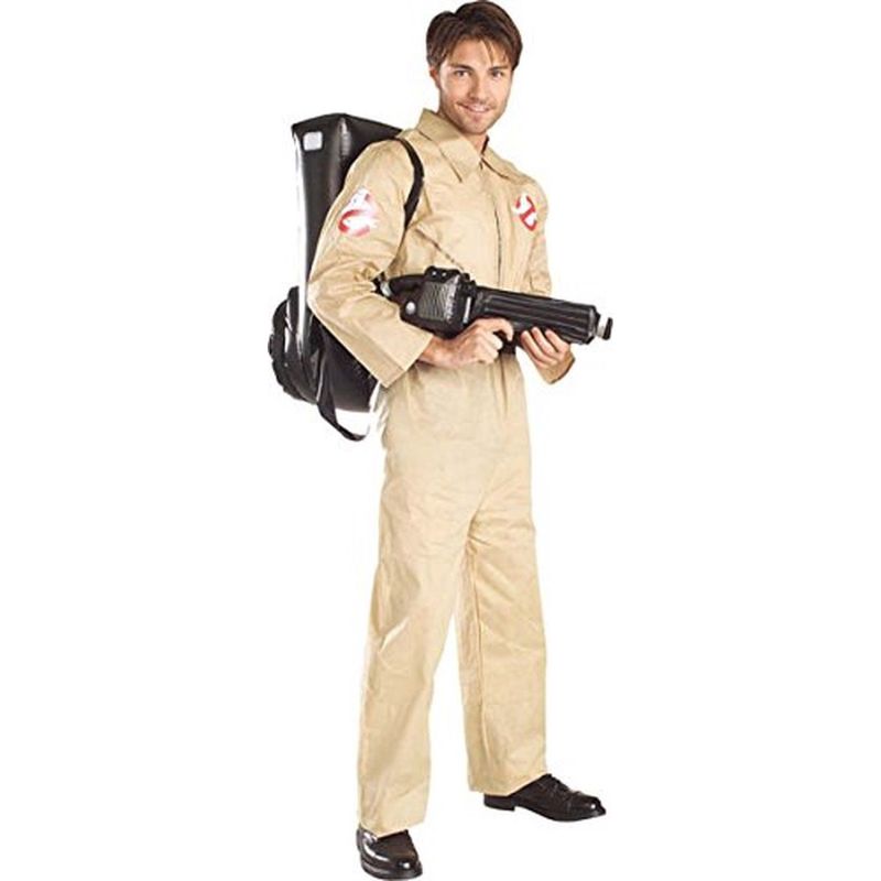 Photo 1 of Ghostbuster Deluxe Adults Large Ghost Busters Costume Mens Standard 44 44 Chest 5'9 5'11 Approx 170-190lbs - All. 