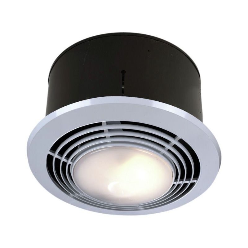 Photo 1 of 70 CFM Ceiling Bathroom Exhaust Fan with Light and Heater
