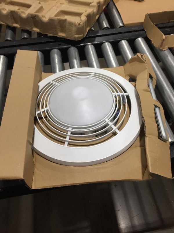 Photo 4 of 70 CFM Ceiling Bathroom Exhaust Fan with Light and Heater
