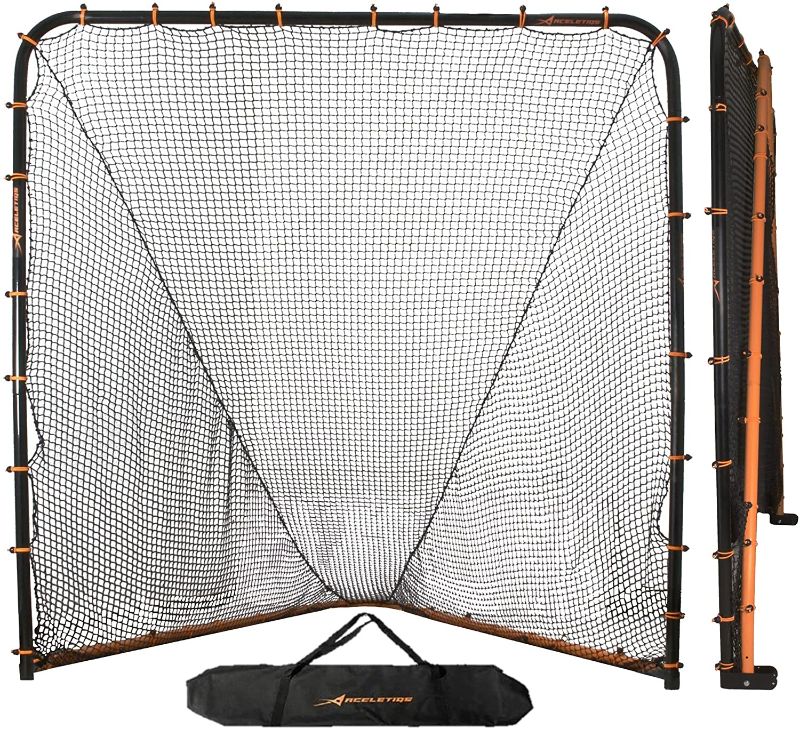 Photo 1 of 
Roll over image to zoom in
Lacrosse Goal Folding Lacrosse Net | Powder Coated Steel Frame | UV Treated Netting | Use with Lacrosse Rebounder, Lacrosse Backstop and All Lacrosse Equipment [Includes Carrying Bag]