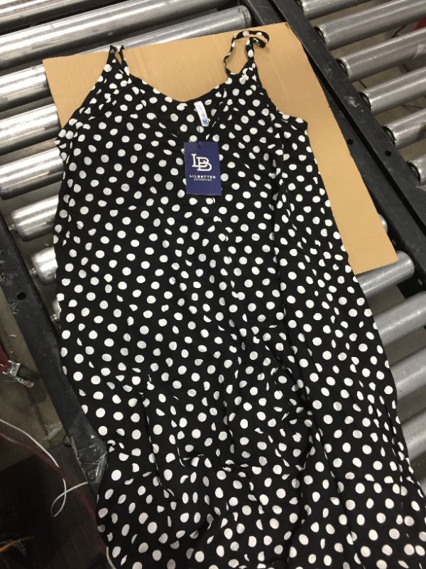 Photo 1 of Black with white polka dots dress. size- MED