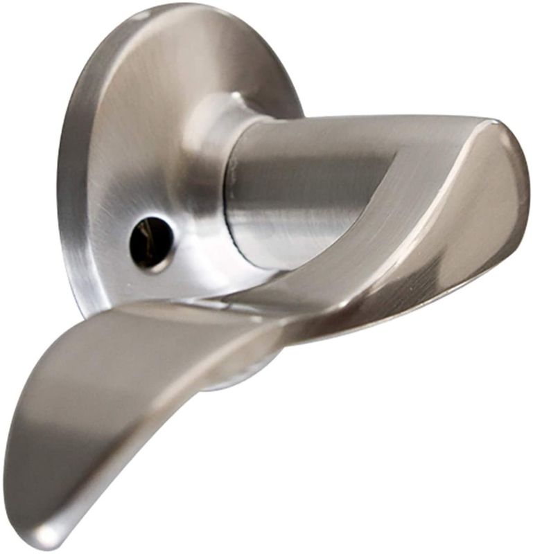 Photo 1 of Design House 726984 Stratford Left Hand Dummy Door Lever, Satin Nickel, Decorative, 2 Piece
