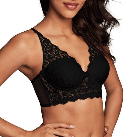 Photo 1 of Maidenform Pure Comfort Lace & Mesh Longline Wireless Bralette 
