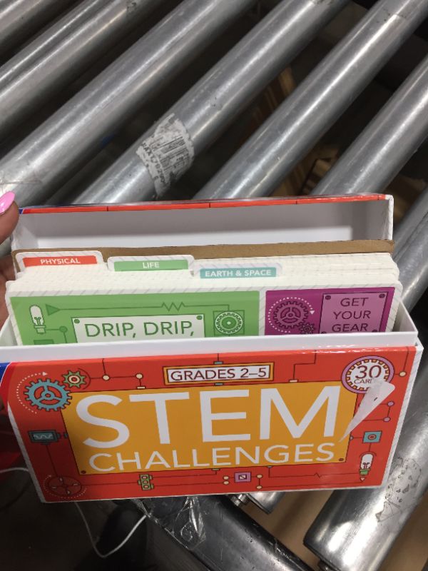 Photo 2 of Carson Dellosa STEM Challenges Learning Cards—Grades 2-5 Activity Cards and Divider, Physical, Life, Space and Earth Science, Hands-On STEM Activities (31 pc)
