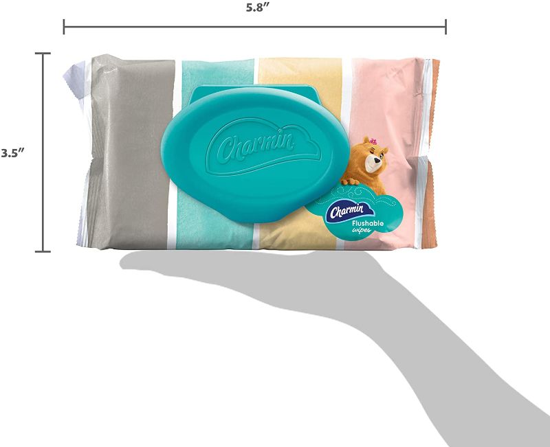 Photo 1 of Charmin flushable wipes