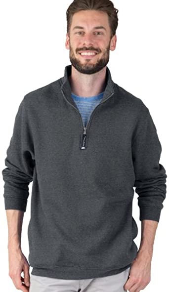 Photo 1 of Charles River Apparel Men's Crosswind Quarter Zip Sweatshirt (Regular & Big-Tall Sizes)
