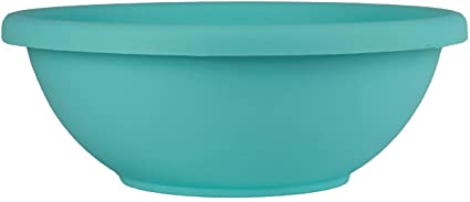 Photo 1 of 18" Round Plastic Garden Bowl - The HC Companies 20"x20"x7" in Teal Color
