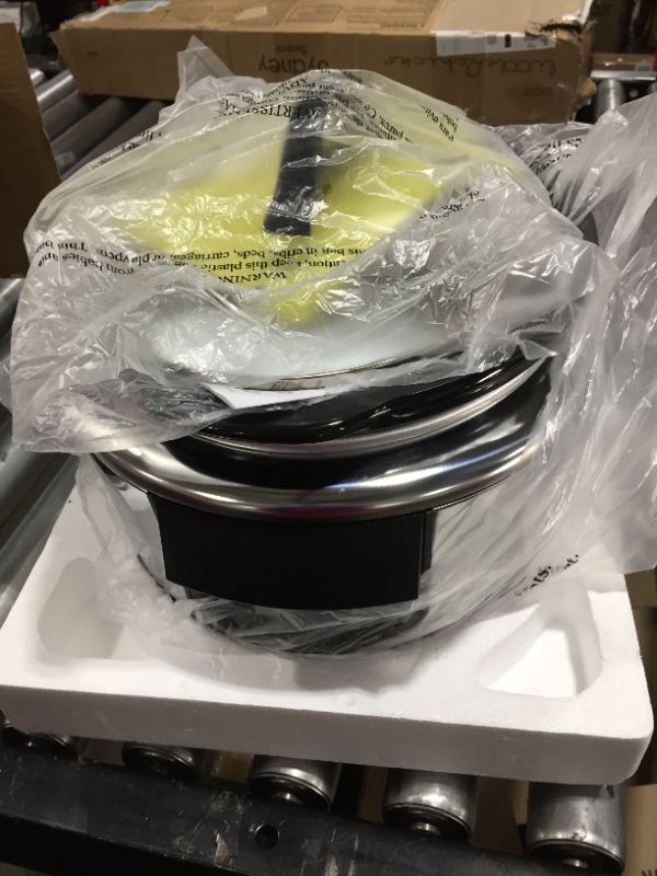 Photo 1 of Crock-Pot Slow Cooker Works with Alexa 6-Quart Programmable Stainless Steel 2139005, A Certified for Humans Device
