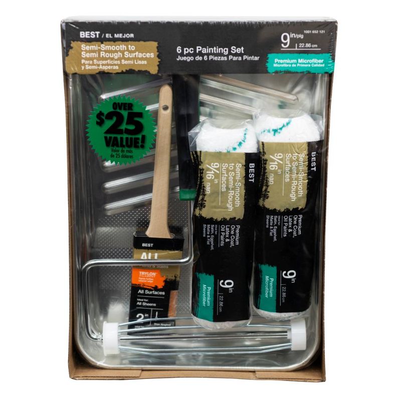 Photo 1 of 6-Piece Microfiber Paint Tray Kit
