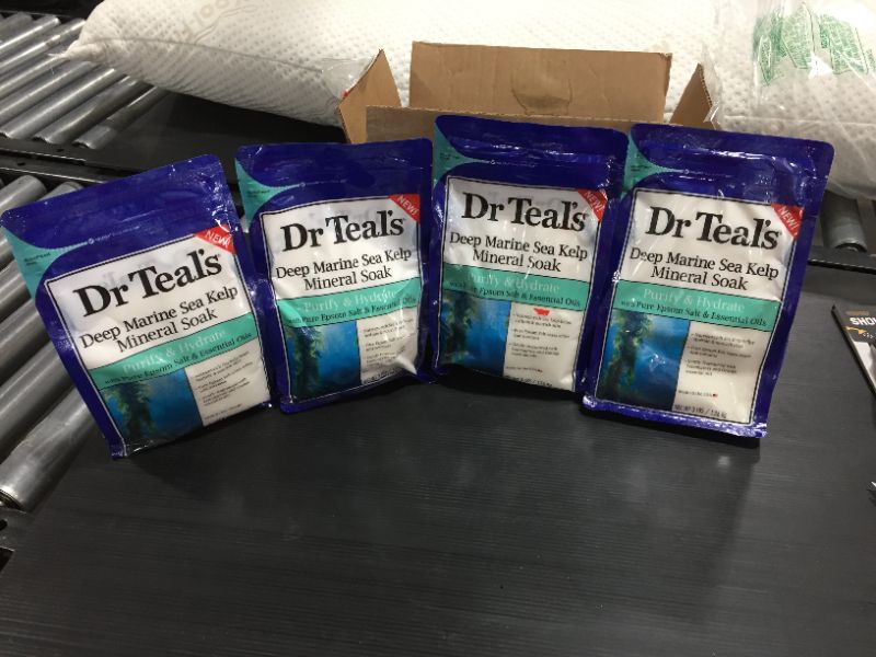 Photo 2 of Dr Teal's Epsom Salt - Sea Kelp Sea Mineral Soak, Purify & Hydrate, 3 lb each bag (Pack of 4)
