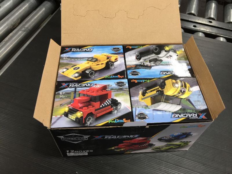 Photo 2 of 212 PCs Building Blocks Car Toys, Set of 6 Race Car Building Kits for Kids Prizes Toys, Goodie Bag Stuffers, Party Favors,
