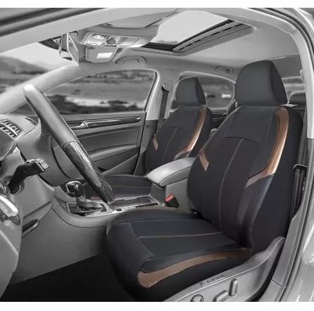 Photo 1 of Auto Drive 2PC Carbon Fiber High Back Seat Covers Copper - Universal Fit
