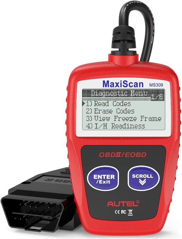 Photo 1 of Autel MS309 OBD2 Scanner Car Engine Fault Code Reader Check State Emission Monitor Professional Mechanic CAN Diagnostic Scan Tool for All OBD II Protocol Vehicles Since 1996
