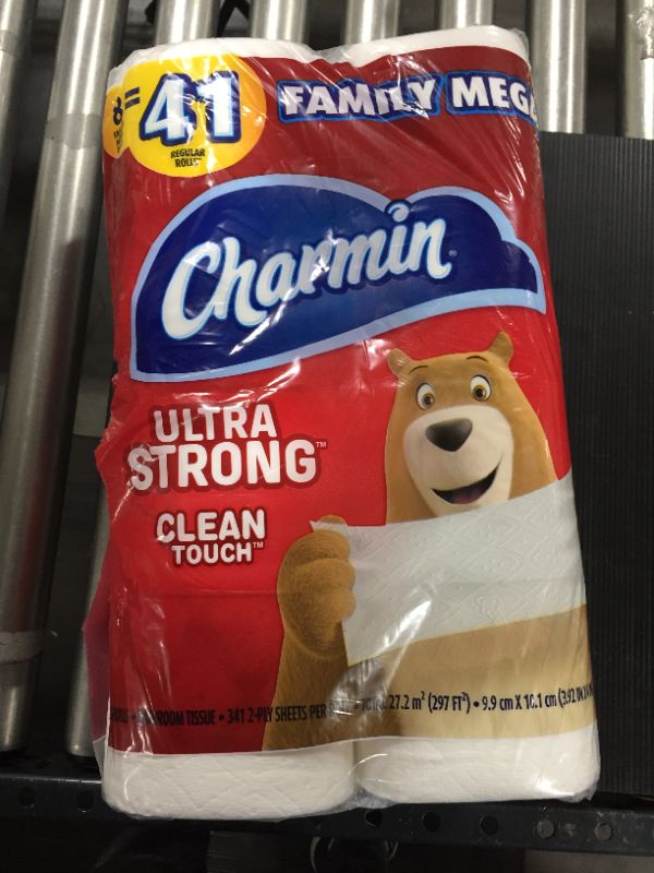 Photo 1 of Charmin 8 family mega rolls