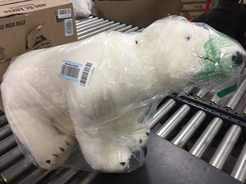 Photo 1 of Melissa & Doug Giant Polar Bear - Lifelike Stuffed Animal (nearly 3 feet long) , White