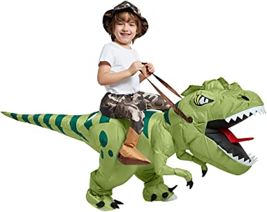 Photo 1 of Inflatable Dinosaur Costume Riding T Rex Air Blow up 