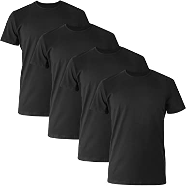 Photo 1 of Hanes Ultimate Men's Ultimate Tagless Slim Fit Crew Undershirt-4-pack [Size L]