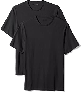 Photo 1 of Amazon Essentials Men's 2-Pack Regular-Fit Short-Sleeve Crewneck T-Shirt [Size L]