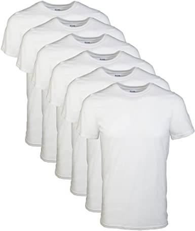 Photo 1 of Gildan Men's Crew T-Shirts, Multipack White [Size M]