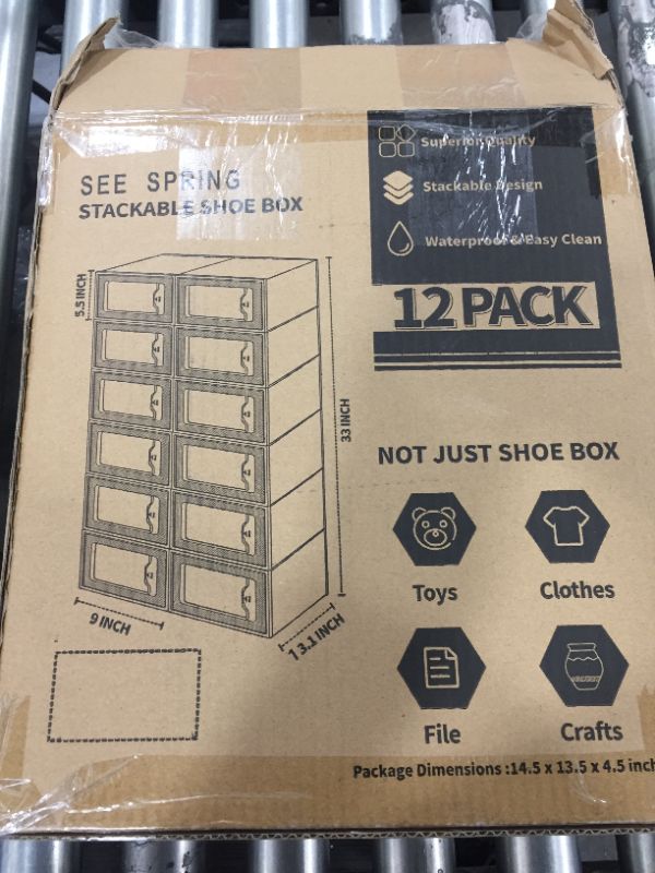 Photo 1 of 12 Pack Shoe Storage Box,
