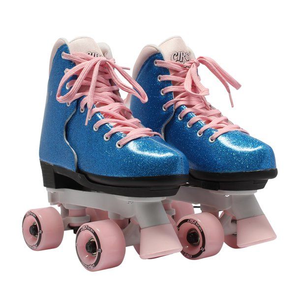 Photo 1 of Circle Society Bling Bubble Gum Girls' Roller Skates, Med Blue, [Size 3-7 YOUTH]