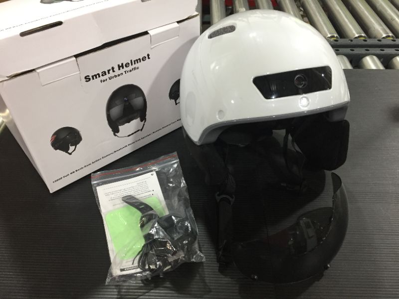 Photo 3 of Adult Bike Smart Helmet with Driving Recorder and LED Taillight Function for Urban Commuter Detachable Visor