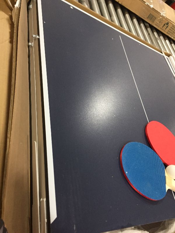 Photo 2 of Tiktun Ping Pong Table, Foldable Tennis Table,with 2 Table Tennis Paddles and 3 Balls