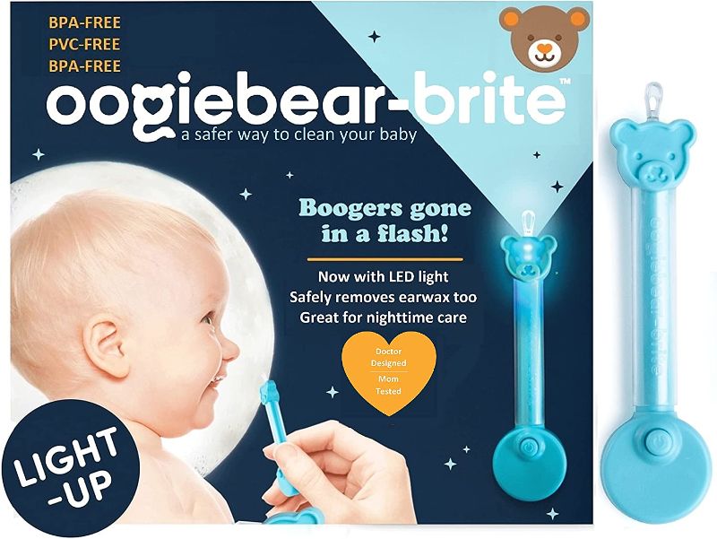 Photo 1 of oogiebear Brite - Baby Nose Cleaner and Ear Wax Removal Tool, Gadget with Nighttime LED Light