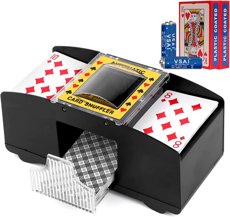 Photo 1 of Automatic Card Shuffler with Battery for Deck of Playing Card, UNO, Poker, Home Card Games